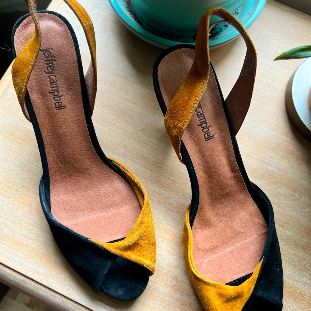Jeffrey Campbell x Free People open Toe suede Sandals
